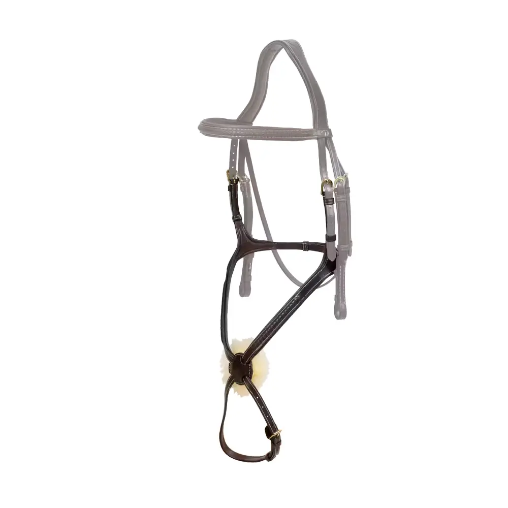 Muserolle cheval tressée en forme de 8 Dy'on