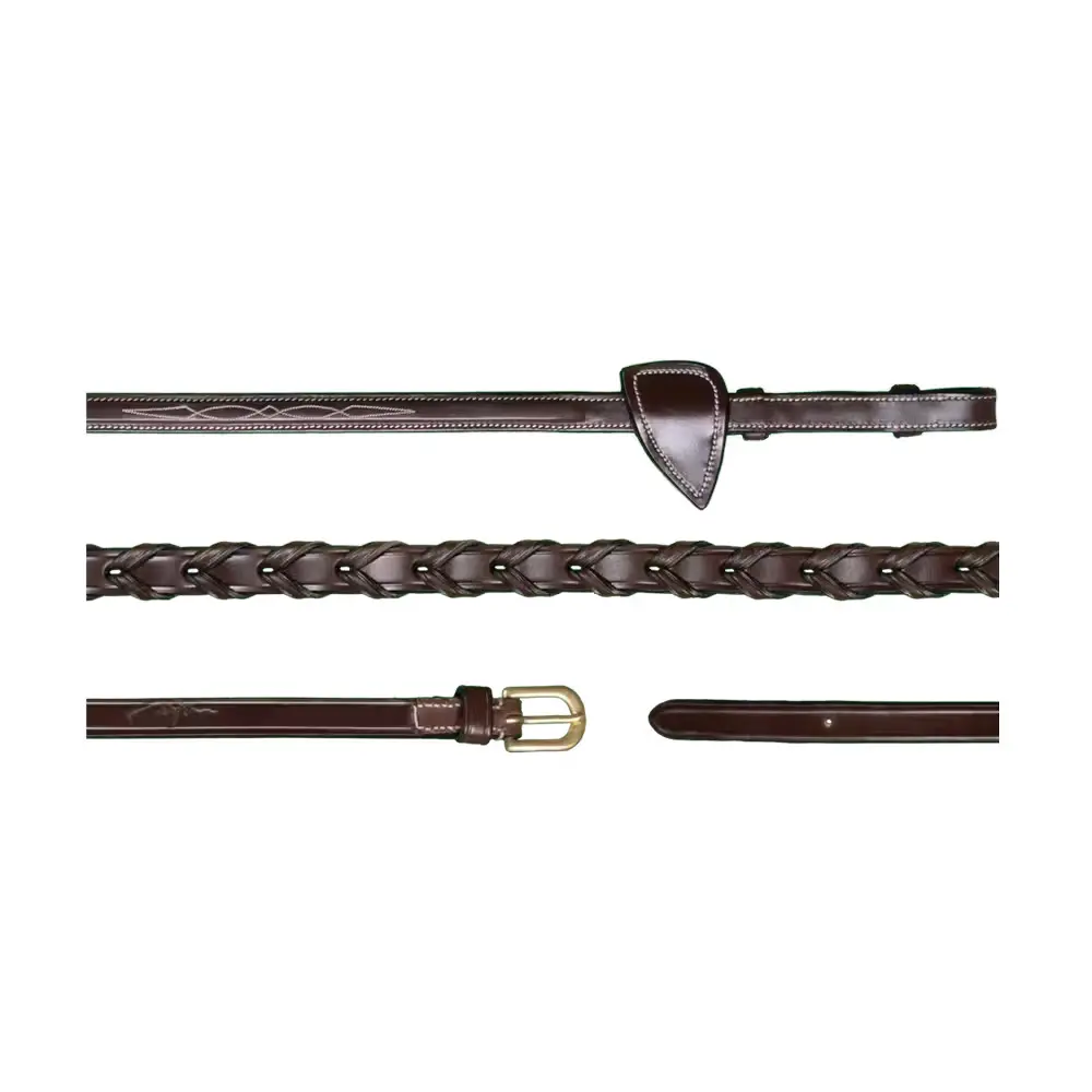 Meilleurs prix pour Rênes pour cheval tressées Dy'on 1/2"