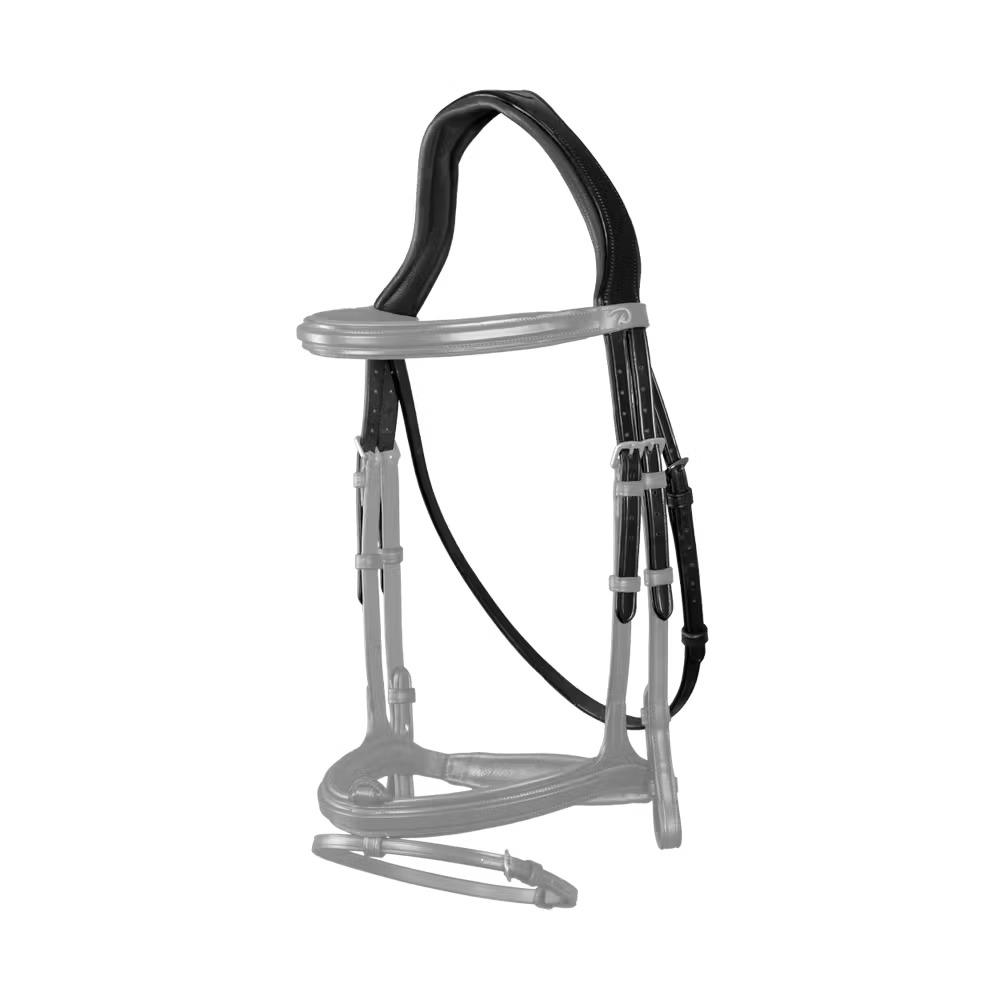 Testa di cavallo per equitazione in S con fermaglio per gola Dy'on New English Collection