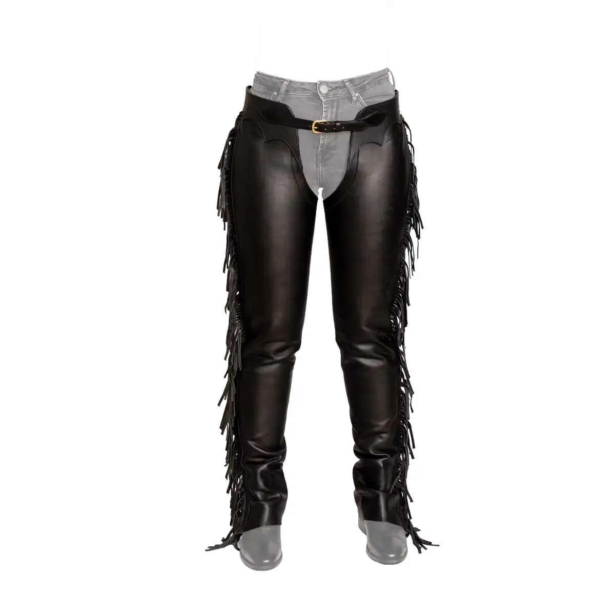 Meilleurs prix pour Chaps en cuir synthétique avec franges femme Dy'on