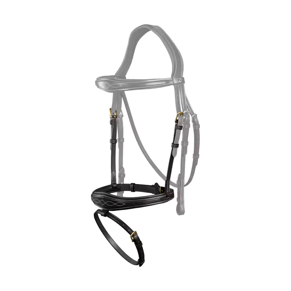 Dyon Noir Anatomical Combination Horse Noseband Dy'on