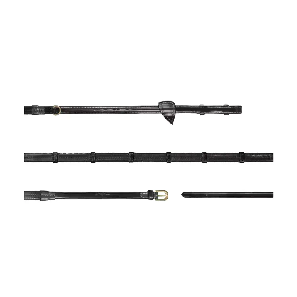 Comparer les prix de Rênes caoutchouc pour cheval avec 7 arretoirs Dy’on Howlett