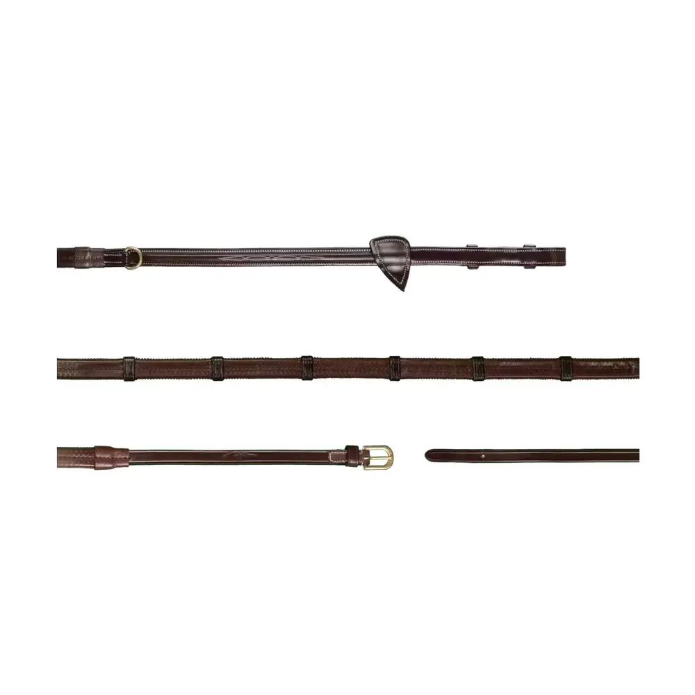 Comparer les prix de Rênes caoutchouc pour cheval avec 7 arretoirs Dy’on Howlett