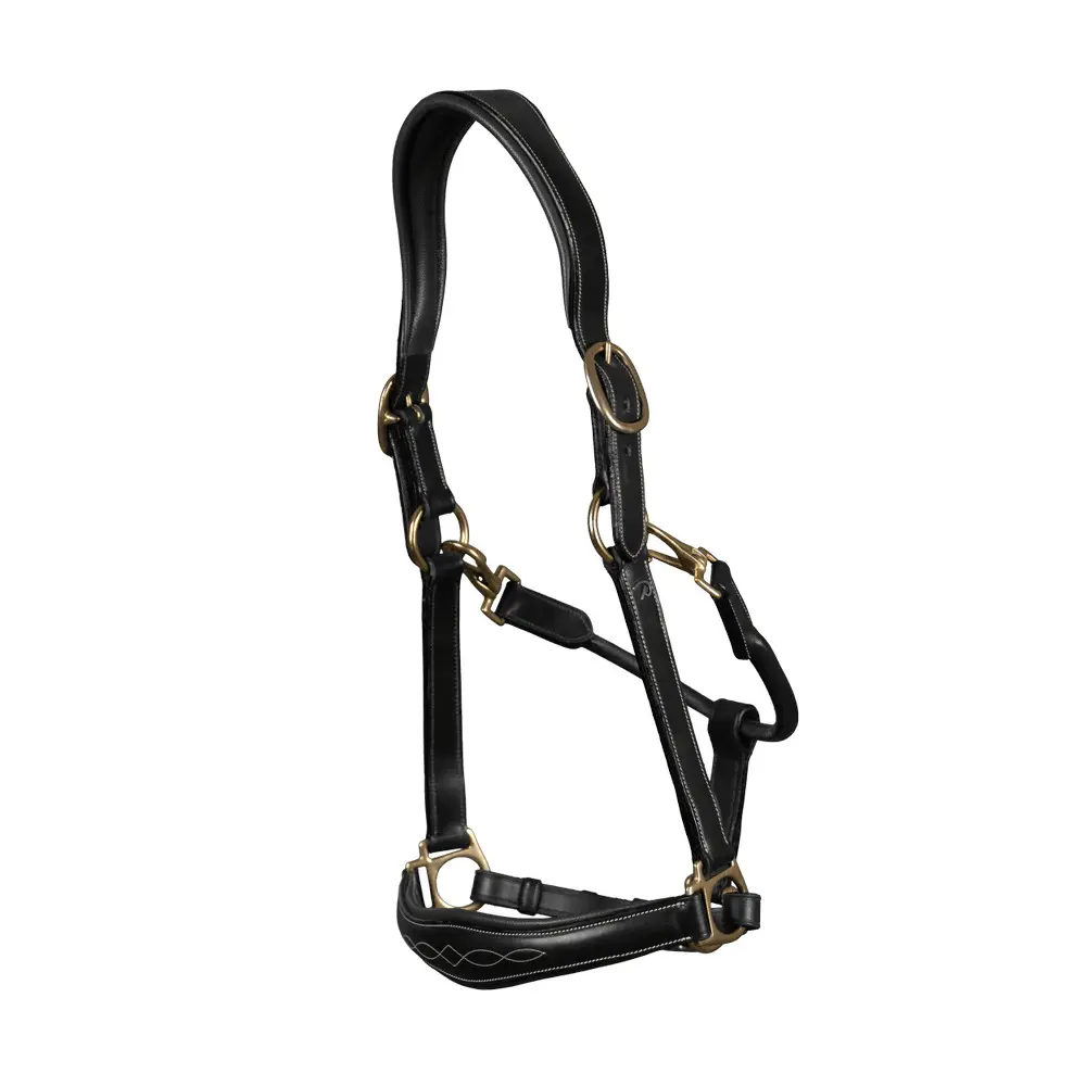 Dyon Noir Leather Halter For Horses Dy'on