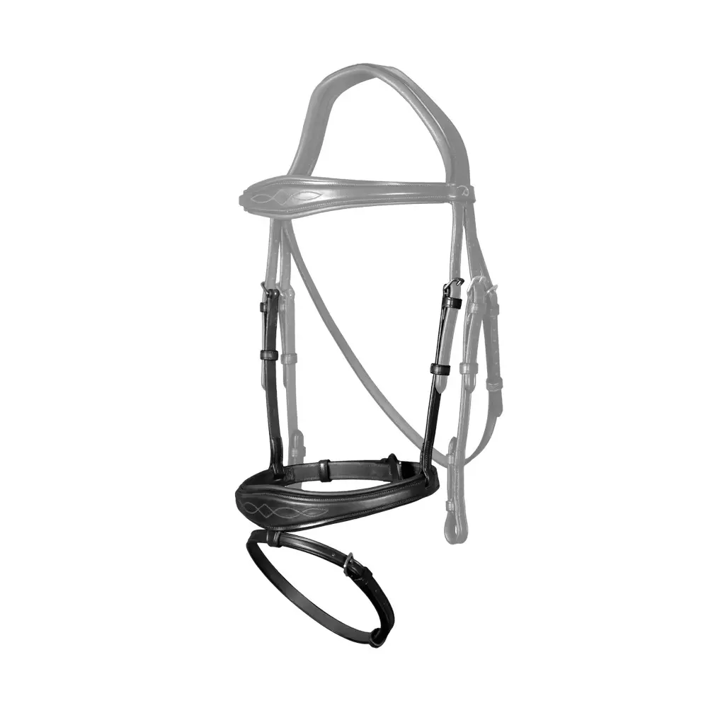 Dyon Noir Combination Noseband For Anatomic Horse Dy'on