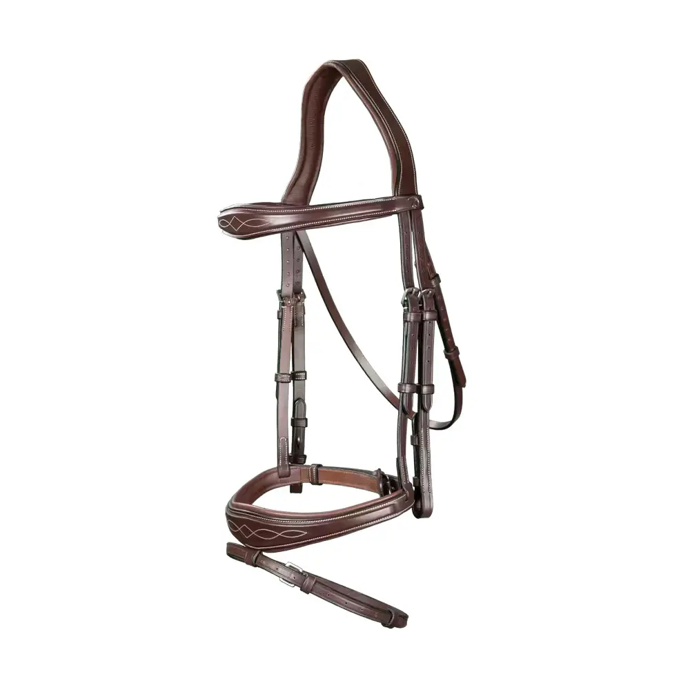 Dyon Marron Combined Anatomic Noseband Bridle Dy'on