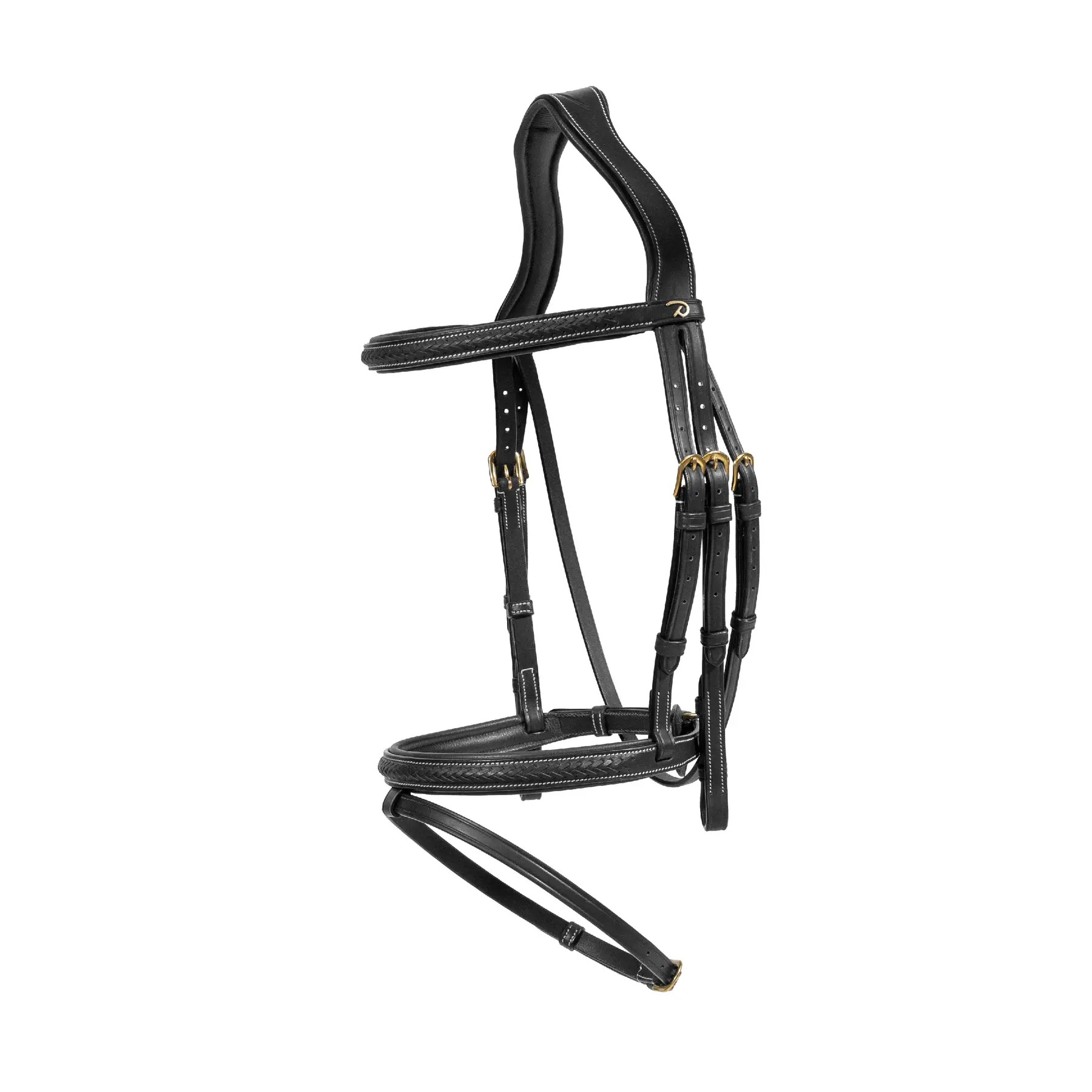 Dyon Noir Anatomical Riding Bridle With Braided Combination Noseband Dy'on