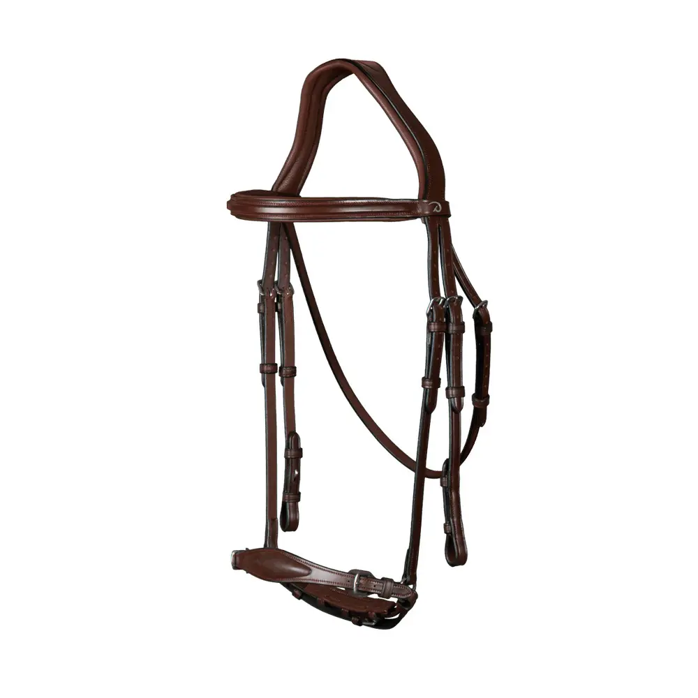 Dyon Marron Anatomical Bridle With Adjustable Noseband Dy'on