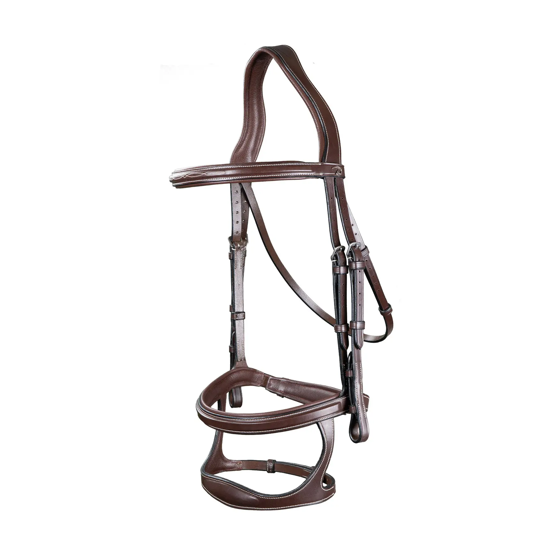 Bridon équitation anatomique double muserolle Dyon
