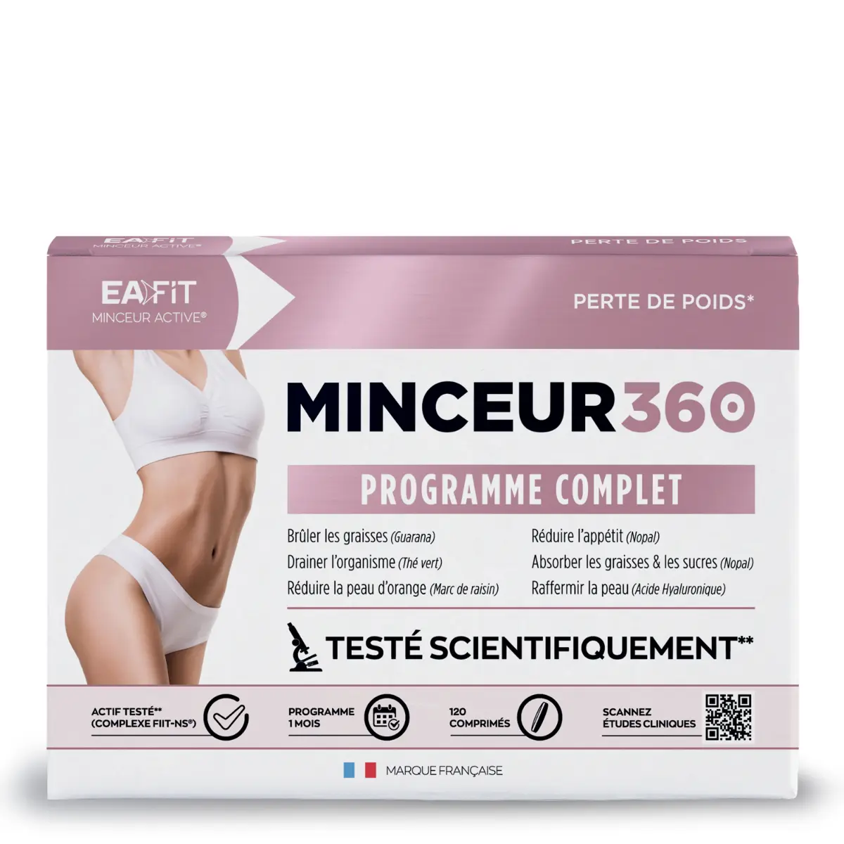 Ea Fit Unisex Blanc Brûle Graisse Minceur 360 Weight Loss
