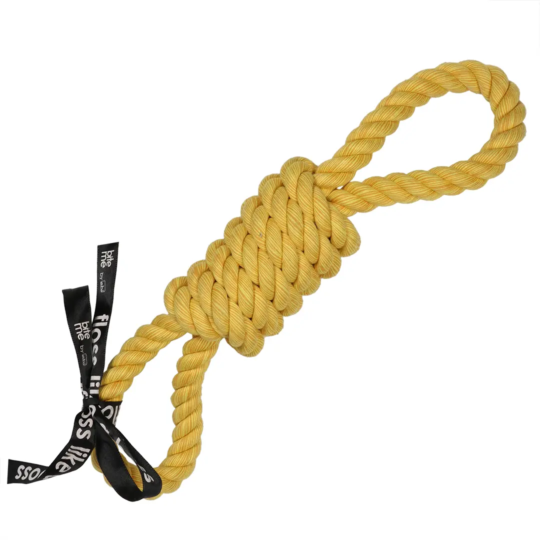 Comparer les prix de Jouet pour chien jeu corde 2 boucles Ebi Tug Life