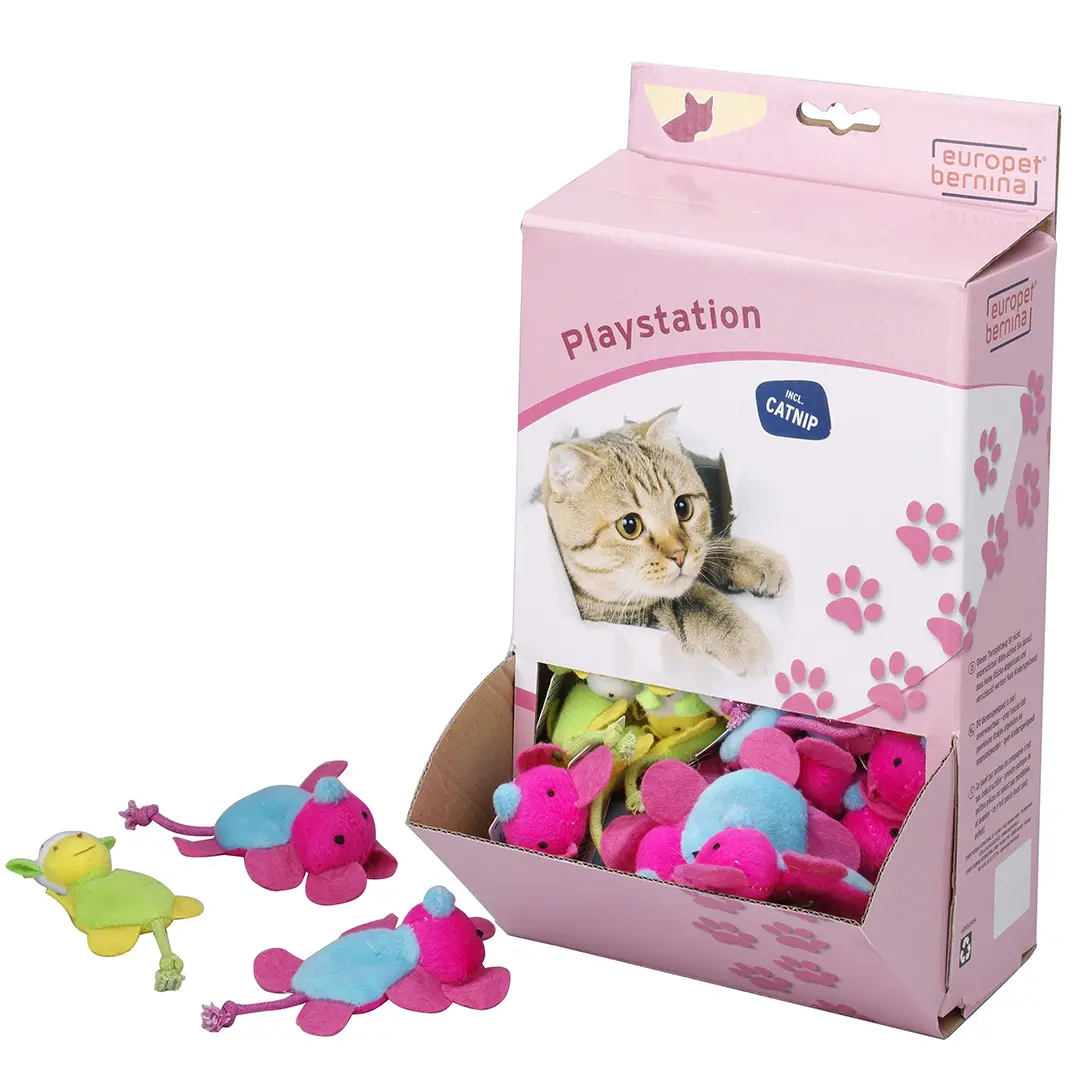 Ebi Multicolore Cat Toys Shortplush Pets