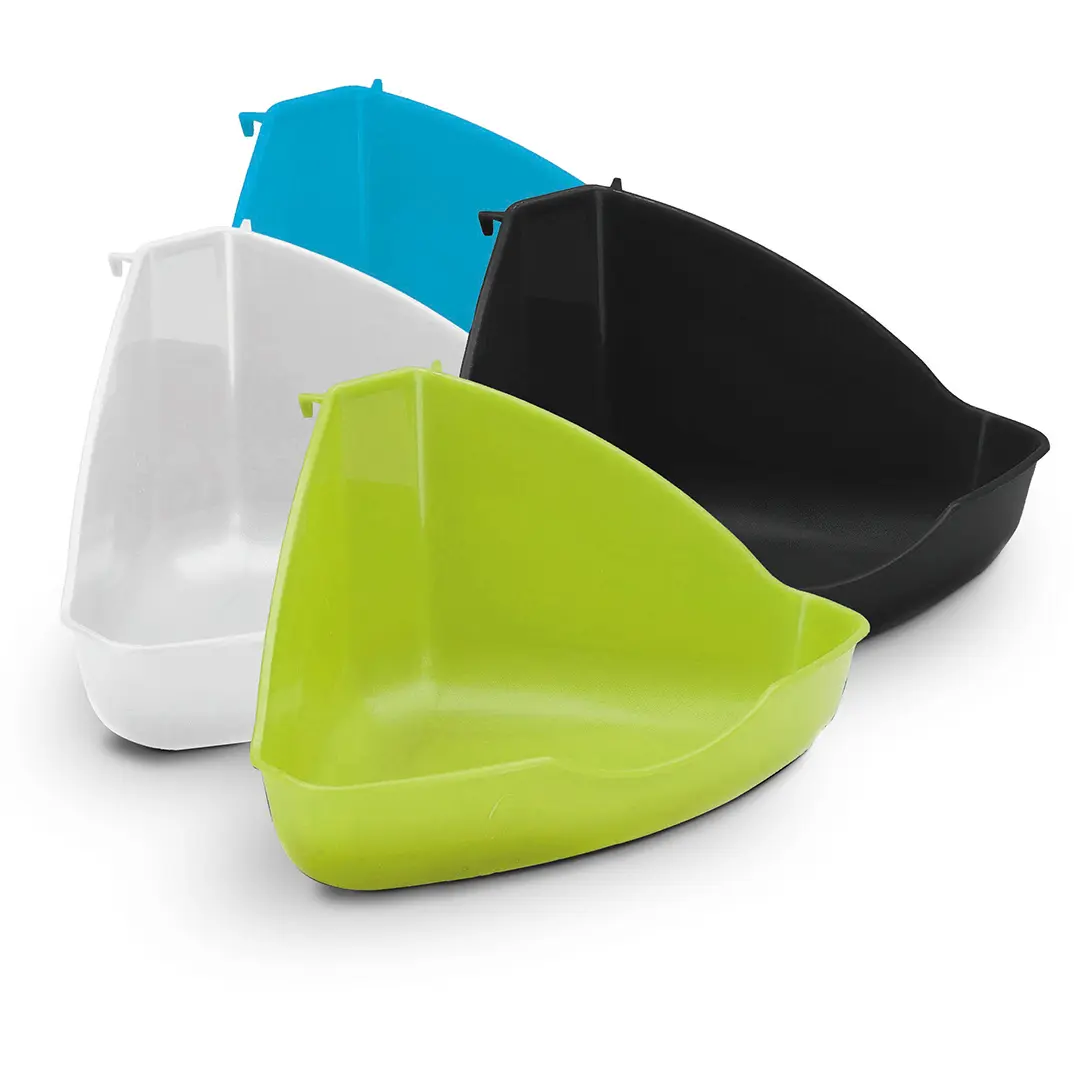 Ebi Blanc Plastic Corner Toilet For Rodents
