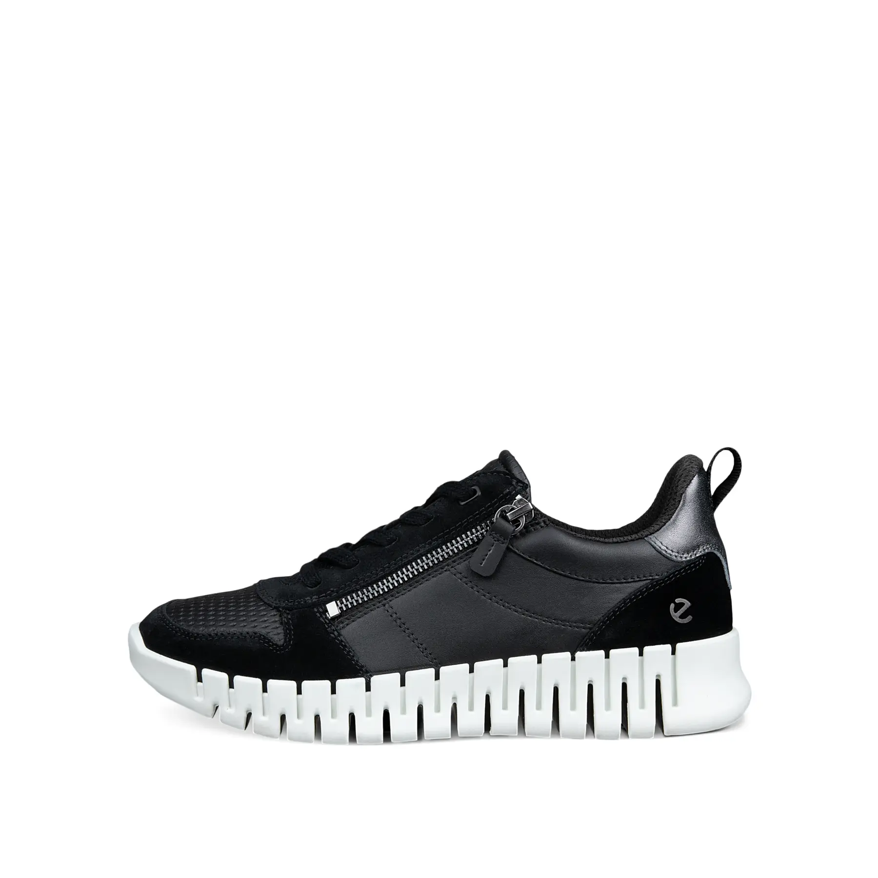 Damen Sneaker Mit Reißverschluss Und Schnürsenkeln Ecco Gruuv