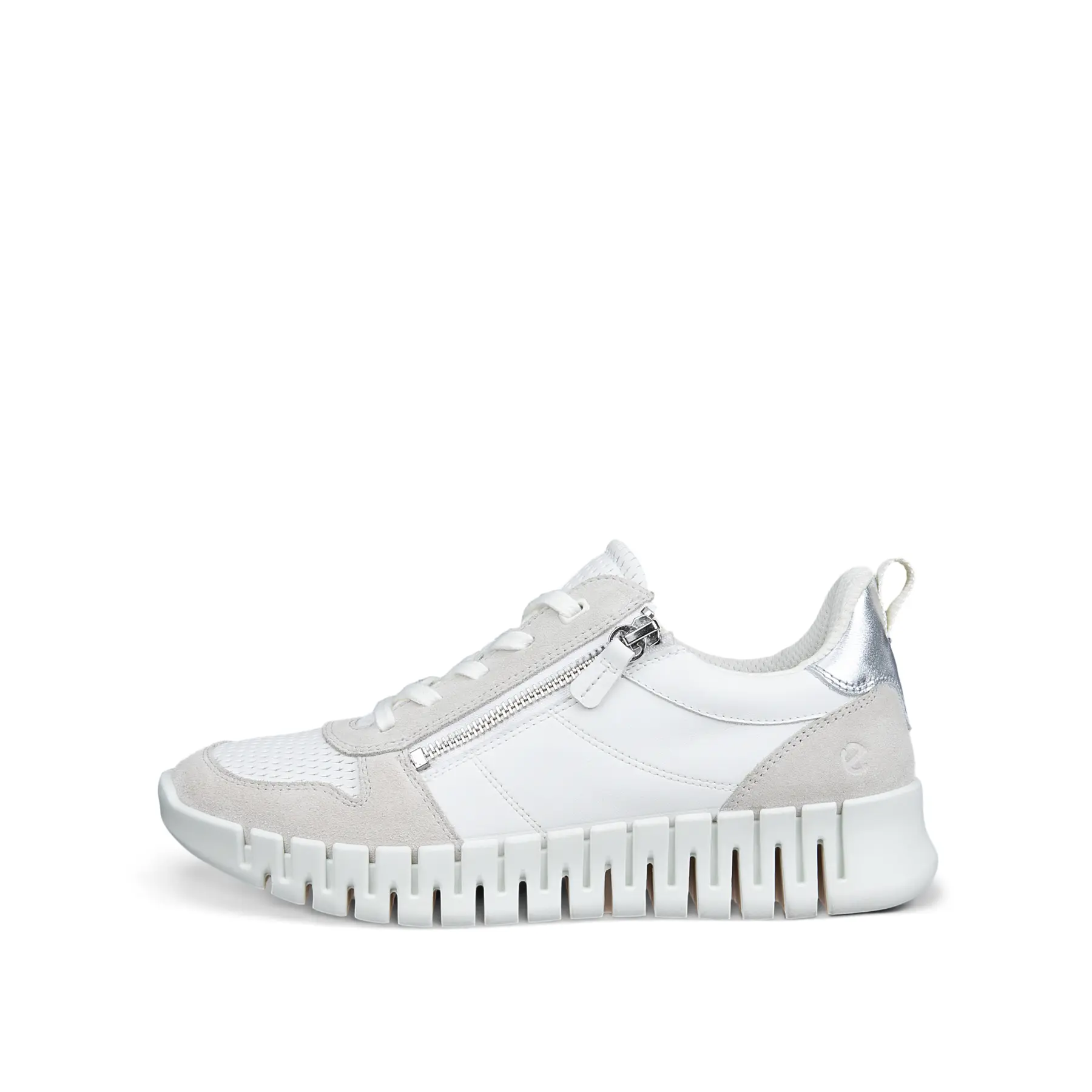 Damen Sneaker Mit Reißverschluss Und Schnürsenkeln Ecco Gruuv