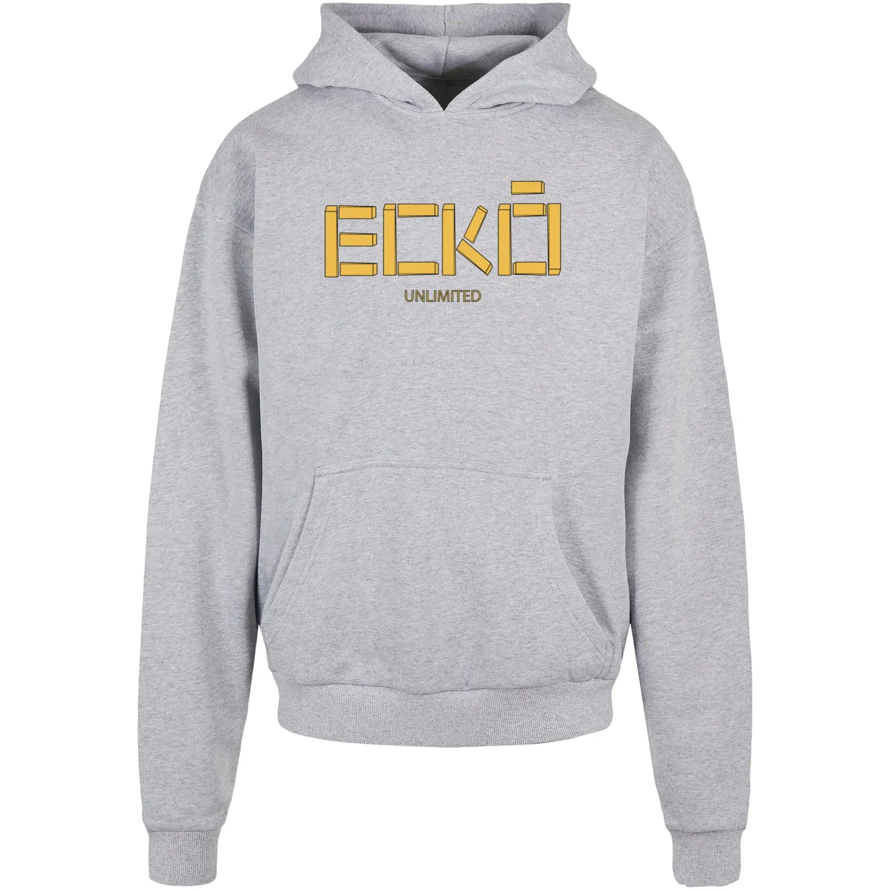 Ecko Unltd. Unisex Gris Hooded Sweatshirt Sticks