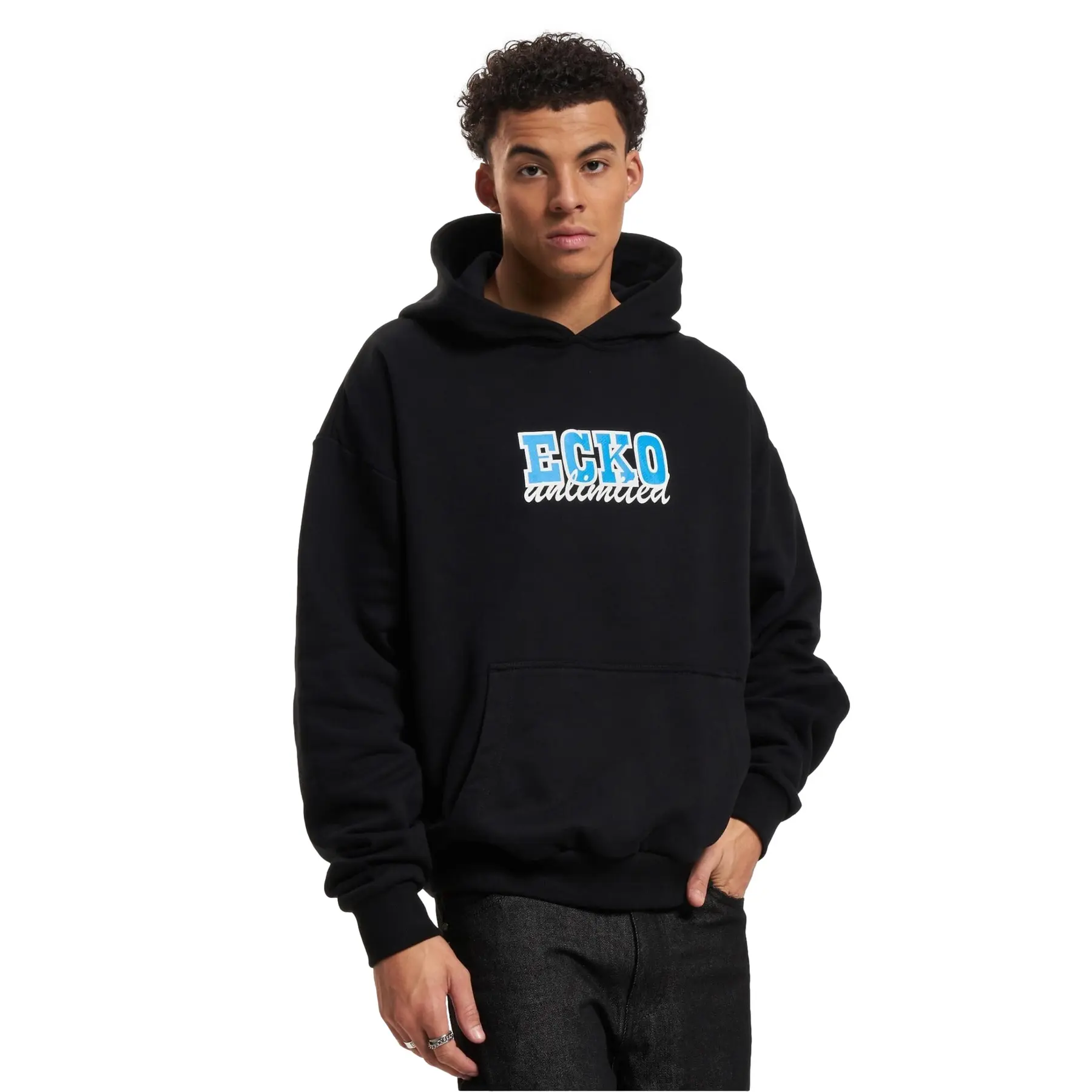 Ecko Unltd. Men's Noir Hooded Sweatshirt College