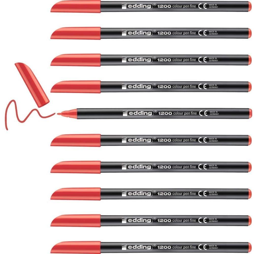 4004764432462 - 1200 Filzstifte rot 4004764432462 10 Stück