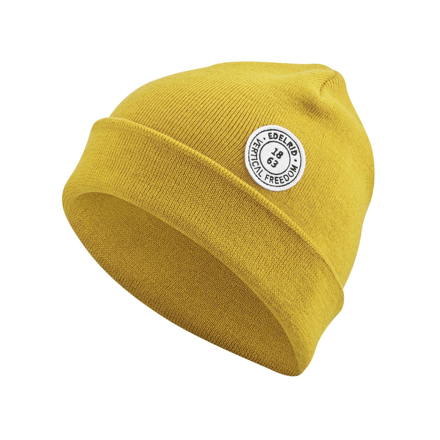 4028545184036 - EDELRID Ambrosia Sportlicher Warmer Merino Beanie Currygelb 4028545184036 - EDELRID Ambrosia Sportlicher Warmer Merino Beanie Currygelb
