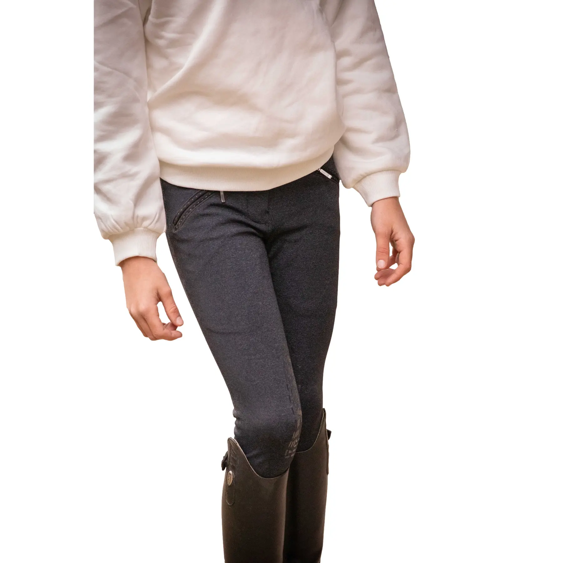 Comparer les prix de Pantalon équitation full grip fille Eden By Penelope Romy