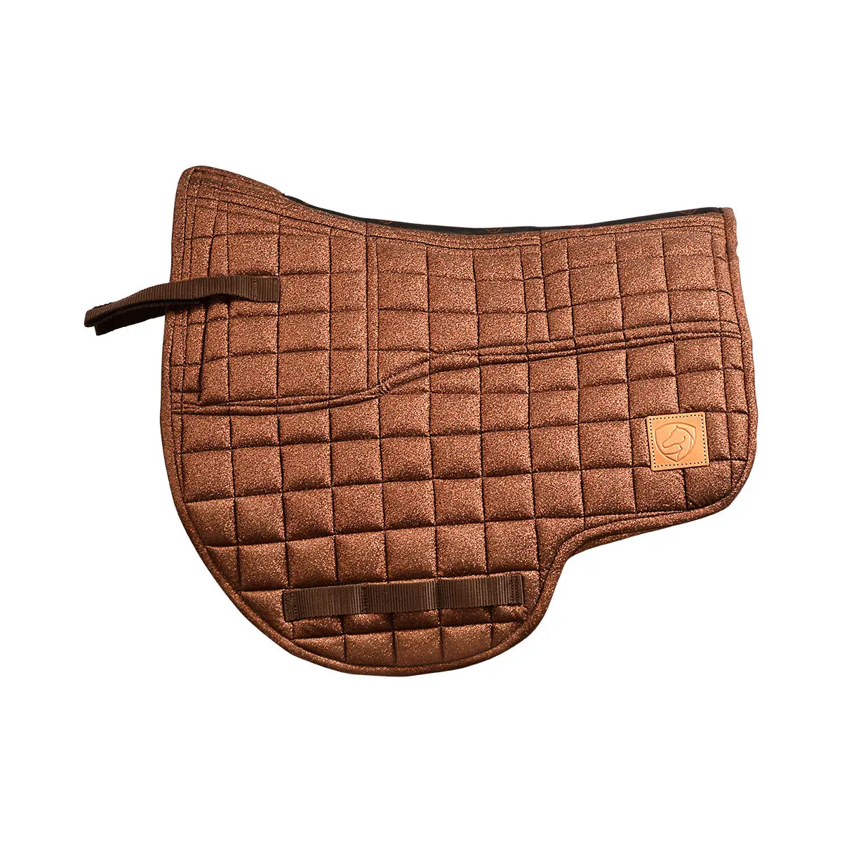 Edix Saddles Marron Children's Horse Dressage Saddle Pad Glitter