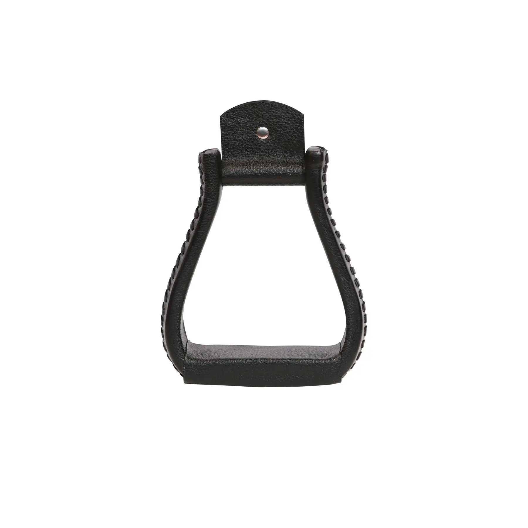 Edix Saddles Noir Leather Western Stirrups