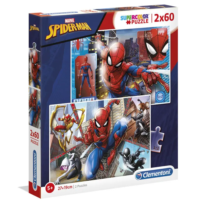 Puzzle mit 2x60 Teilen Educa Borras Marvel Spiderman
