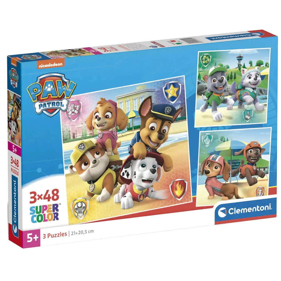 8005125253012 - Jigsaw Puzzle Super Color Square PAW Patrol 3x48pcs