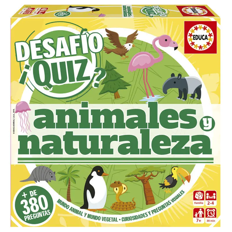 8412668182196 - Gesellschaftsspiele Challenge Quiz Animals and Nature