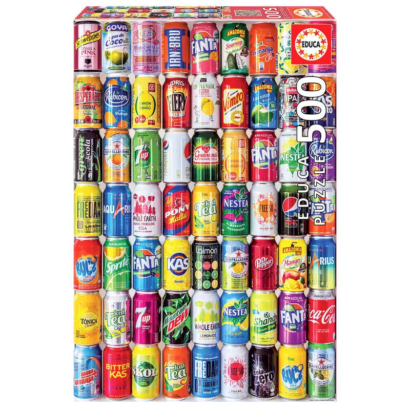 Puzzle mit 500 Teilen Educa Borras Soft Cans