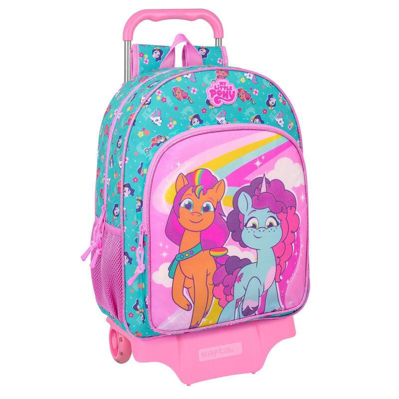 8412688565696 - Schulrucksack mit Rädern Magic Rosa türkis 33 x 42 x 14 cm