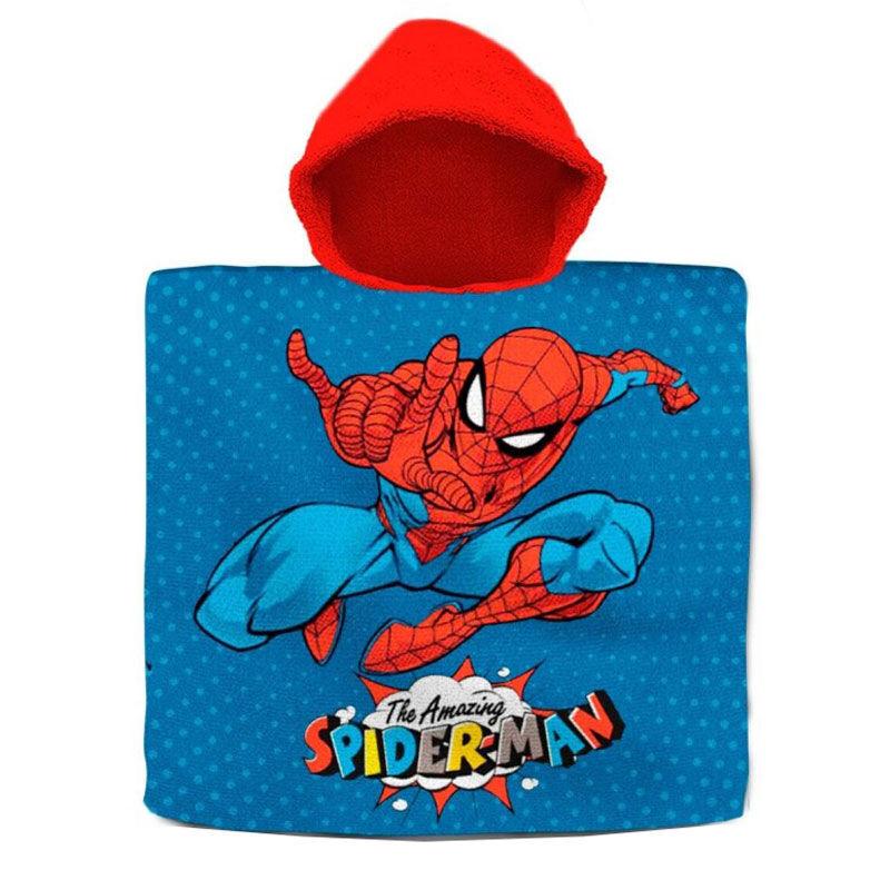 8435507873819 - Poncho Baumwolle Spiderman Kinder-Handtuch