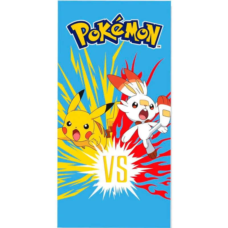 Educa Borras Unisex Kids Turquoise Microfiber Beach Towel Pokémon