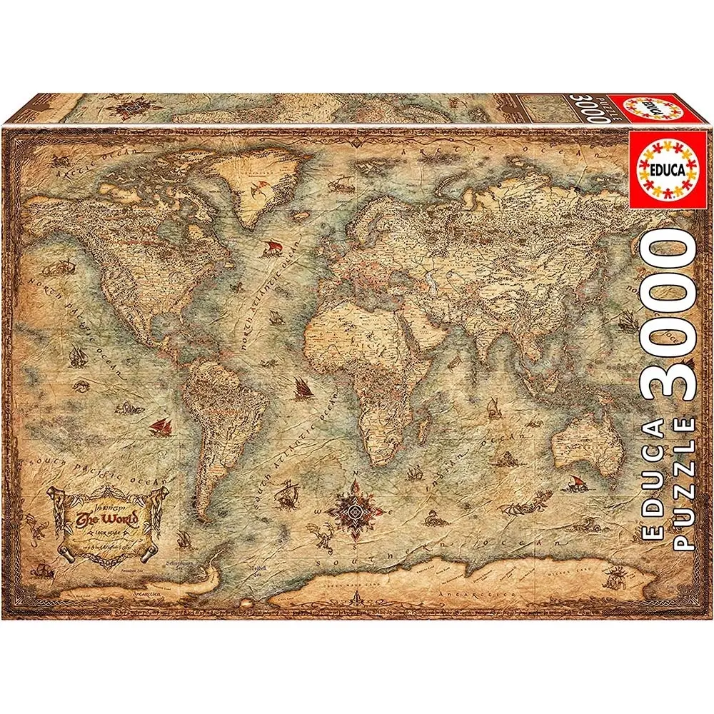 Puzzle mit 3000 Teilen mapamundi Educa