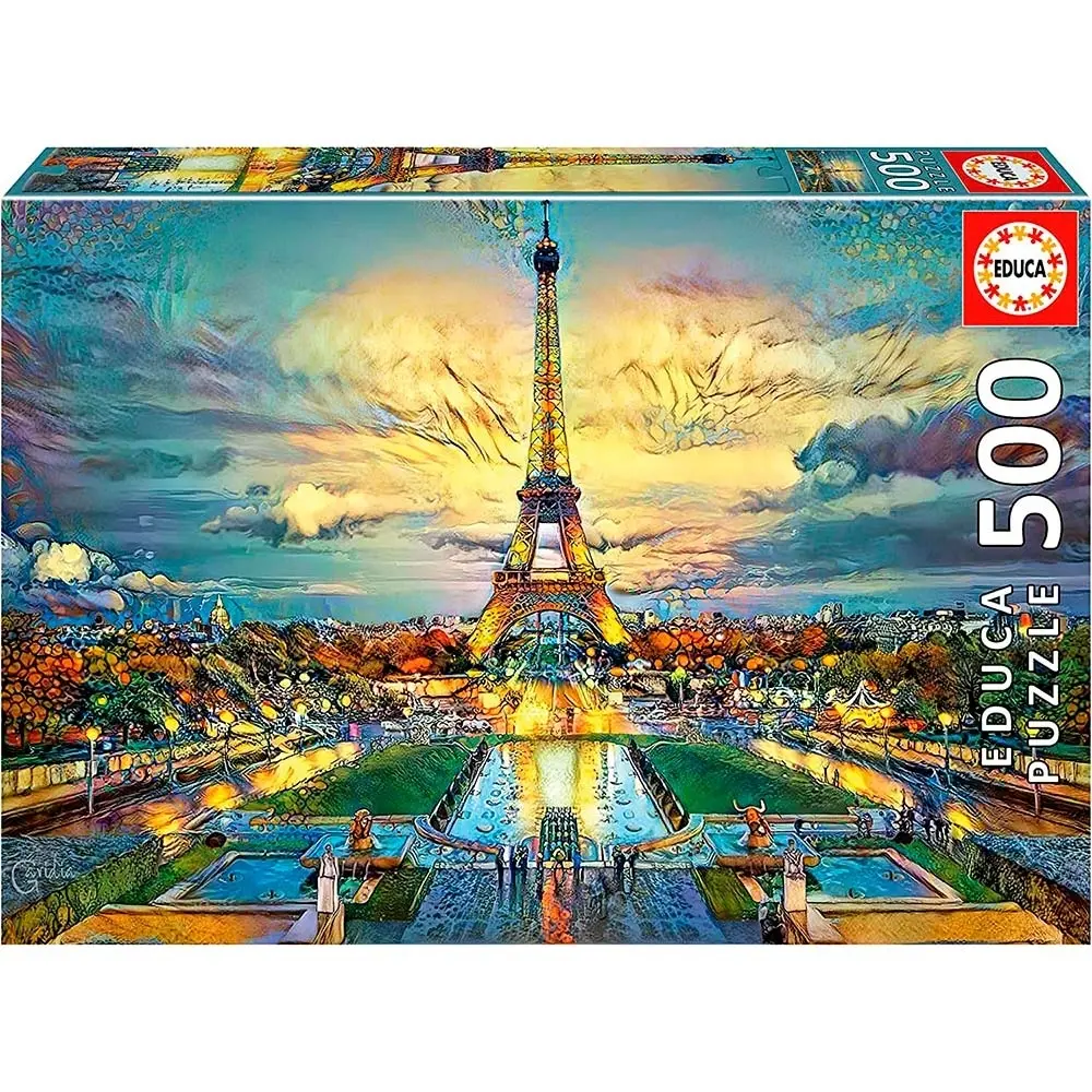 Puzzle mit 500 Teilen torre eiffel paris Educa