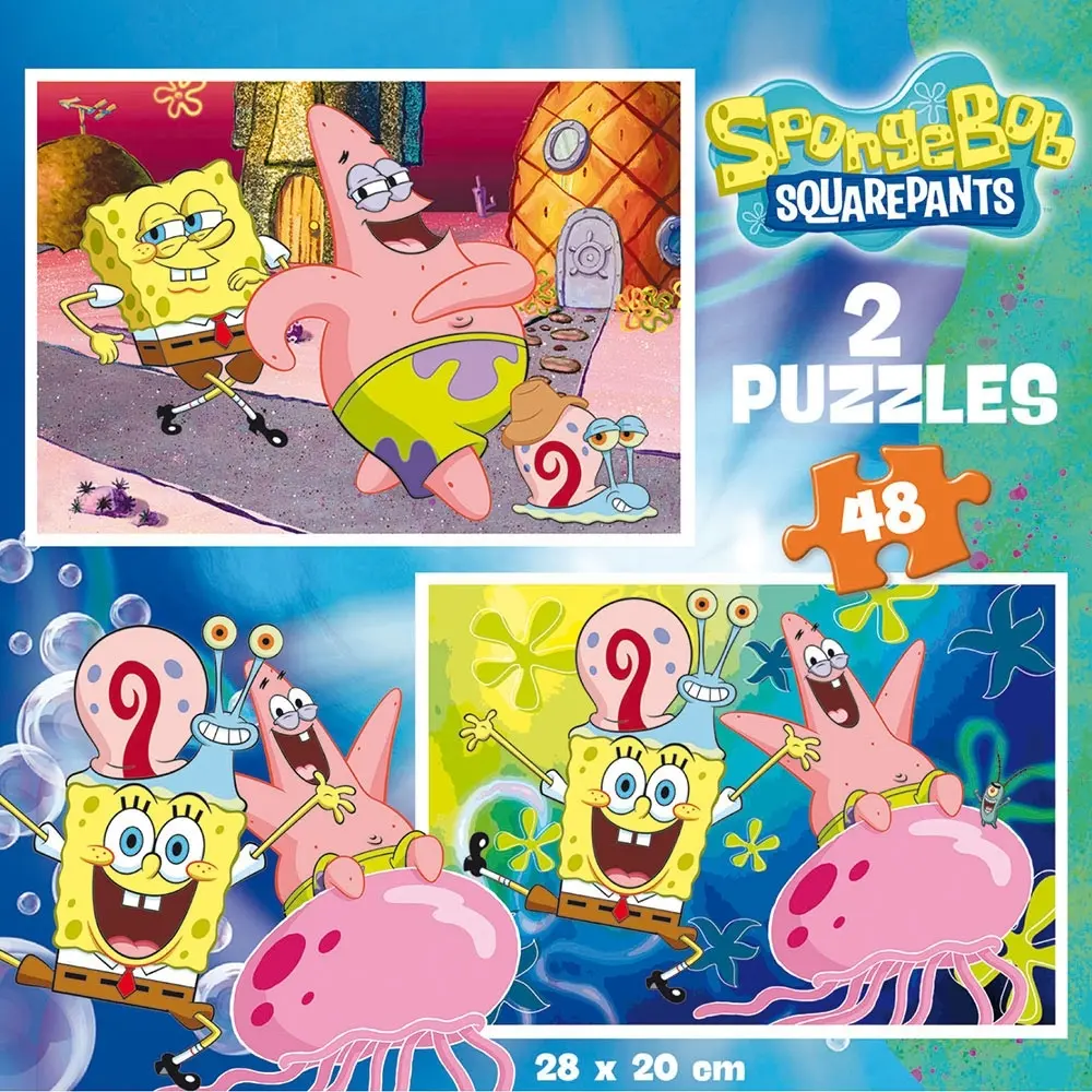 Puzzles mit 48 Teilen educa bob esponja (x2)