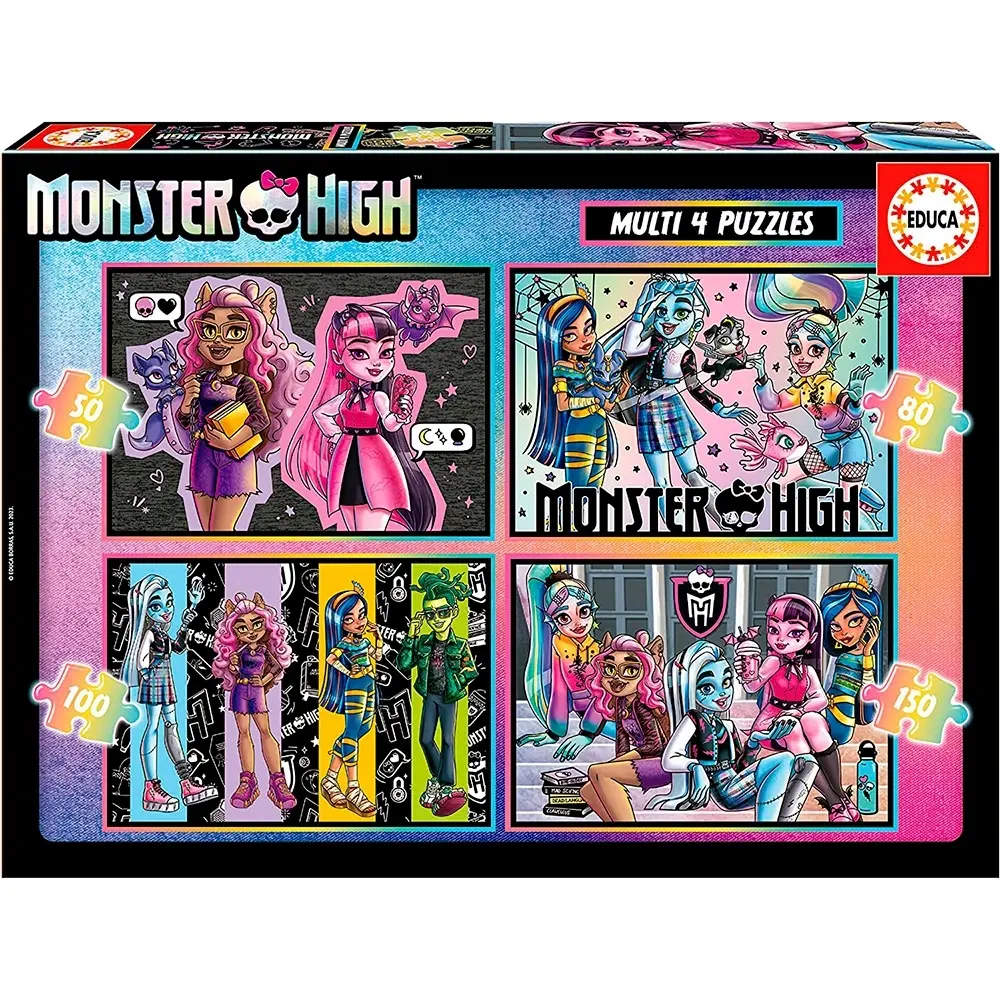 Puzzle mit 50-80-100-150 Teilen mehrfach Educa Monster High