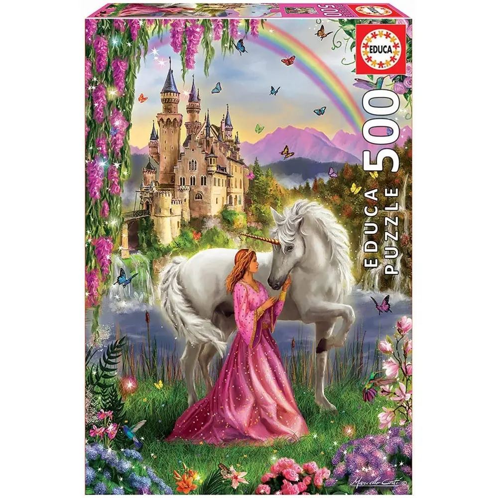 Puzzle mit 500 Teilen Educa Hada Y Unicornio