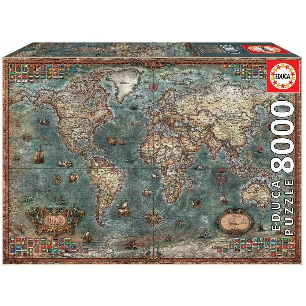 Puzzle mit 800 Teilen Educa Mapamundi