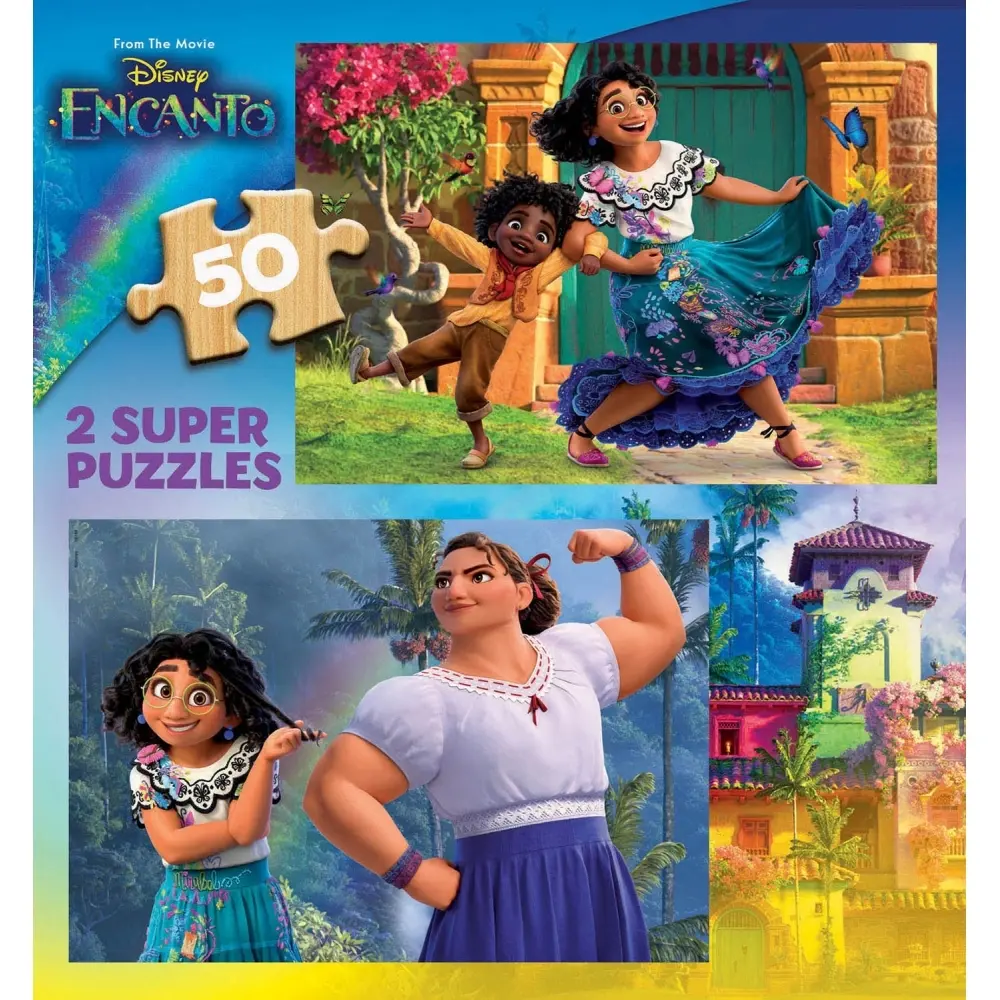 Holzpuzzle mit 2 x 50 Teilen Educa Encanto Disney