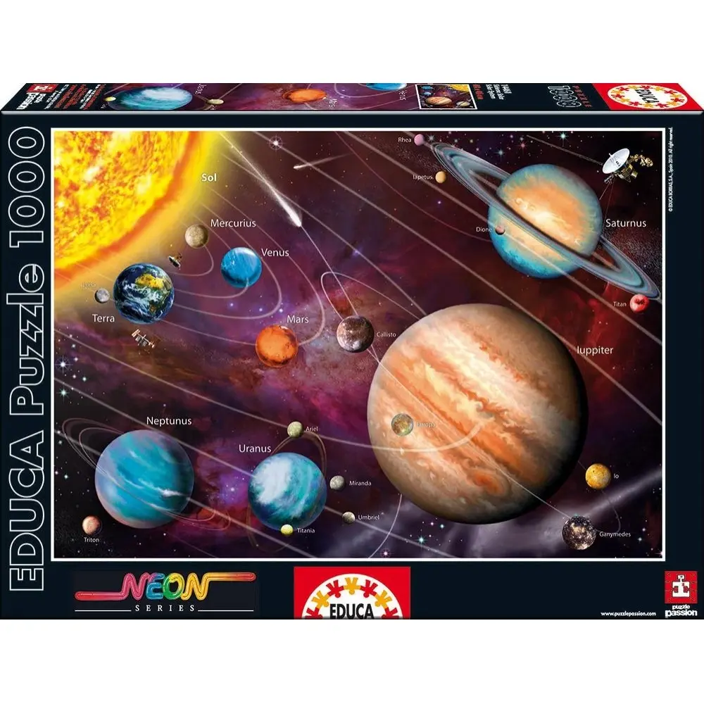 Puzzle mit 1000 Teilen Educa Neón Sistema Solar