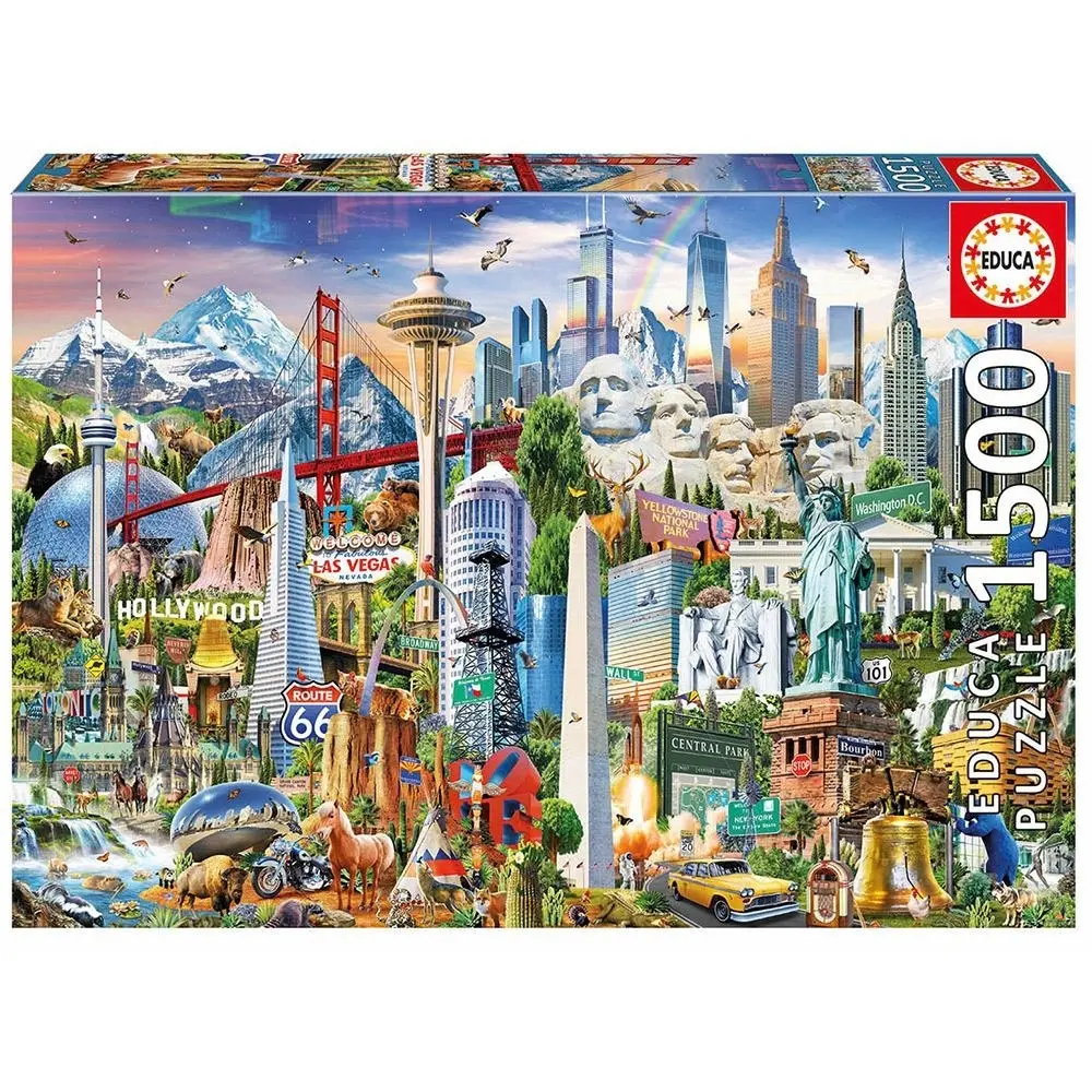 Puzzle mit 1500 Teilen Educa Simbolo América