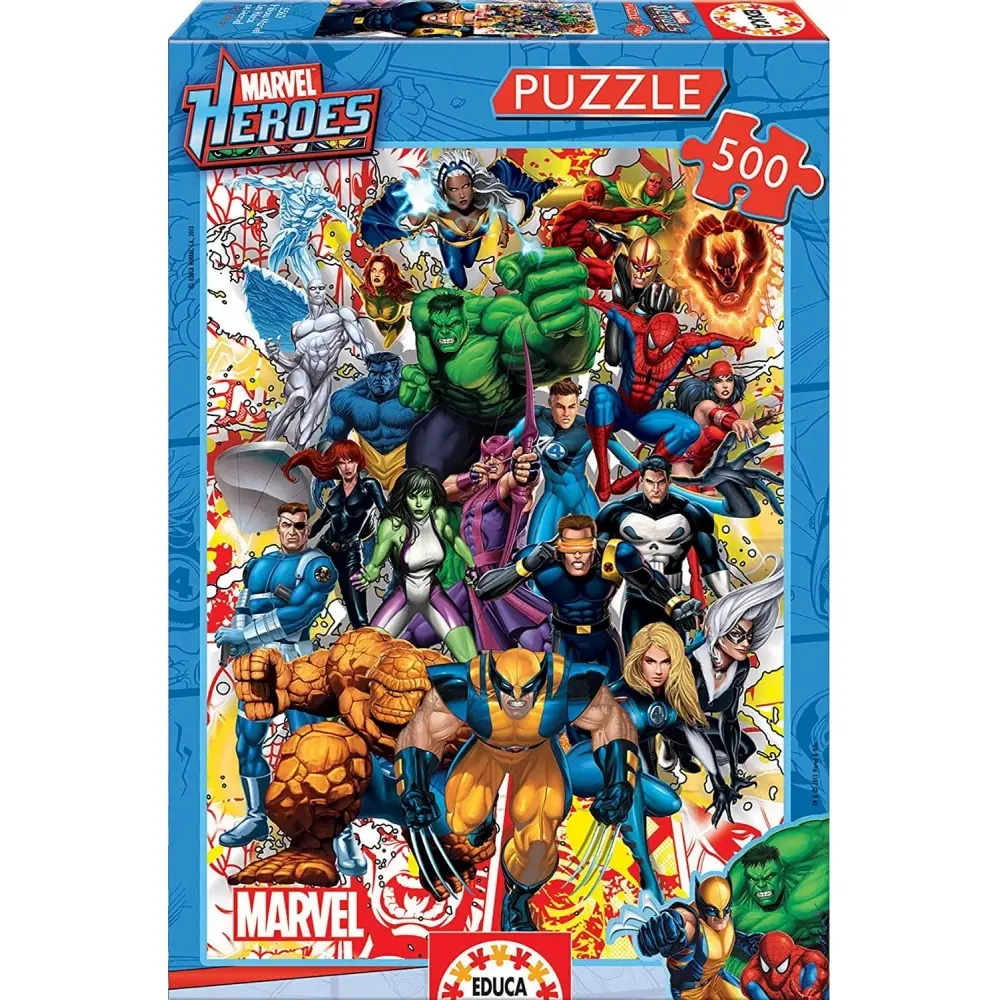 500 Teile Puzzle Educa Marvel Superheroes