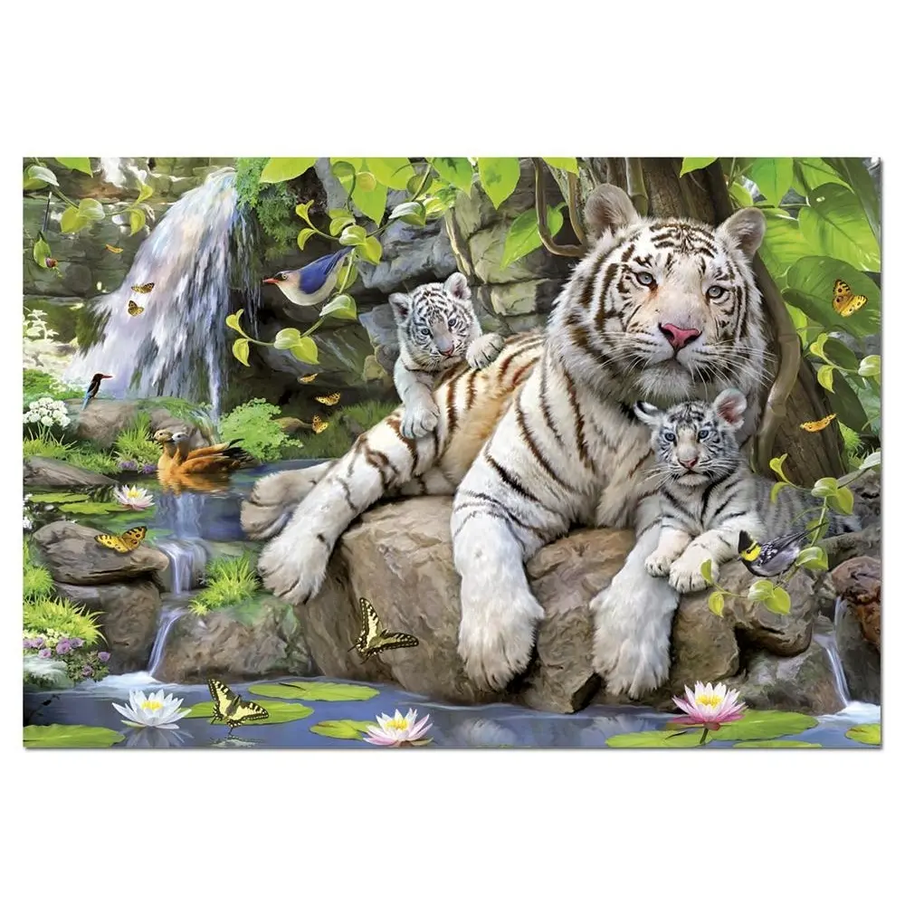 Puzzle mit 1000 Teilen Educa Tigres Bengala
