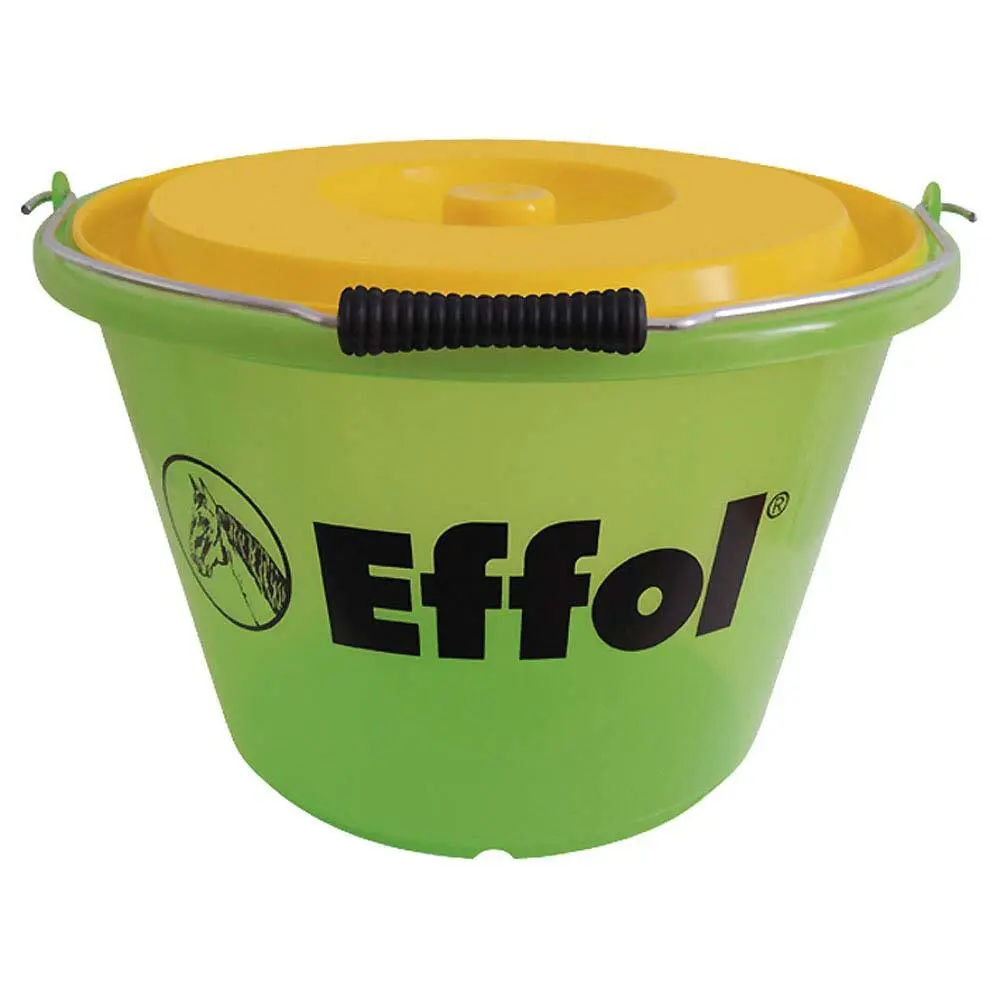 Mangeoire cheval à seau avec couvercle Effol Eimer