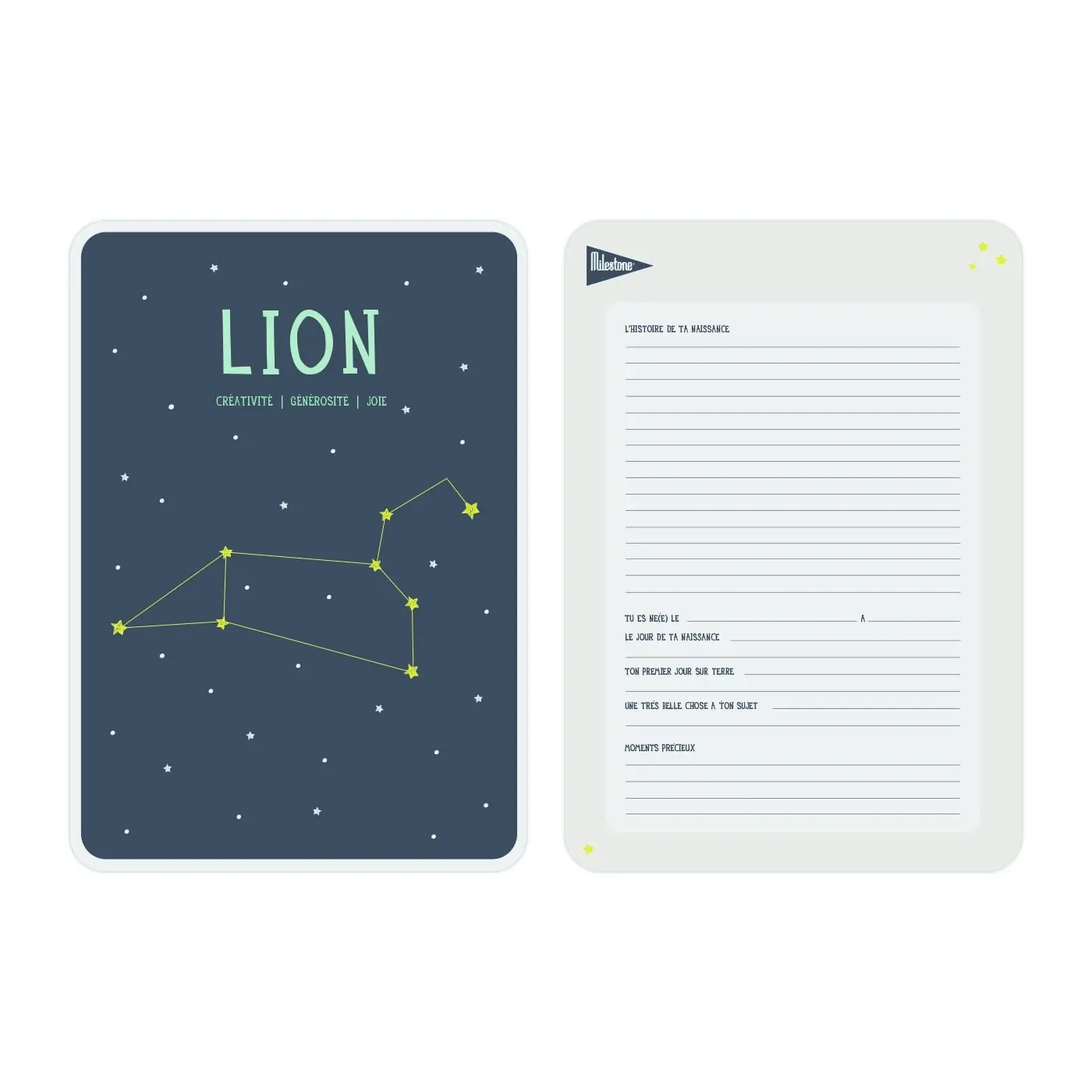 Poster zodiac Lion EFK France