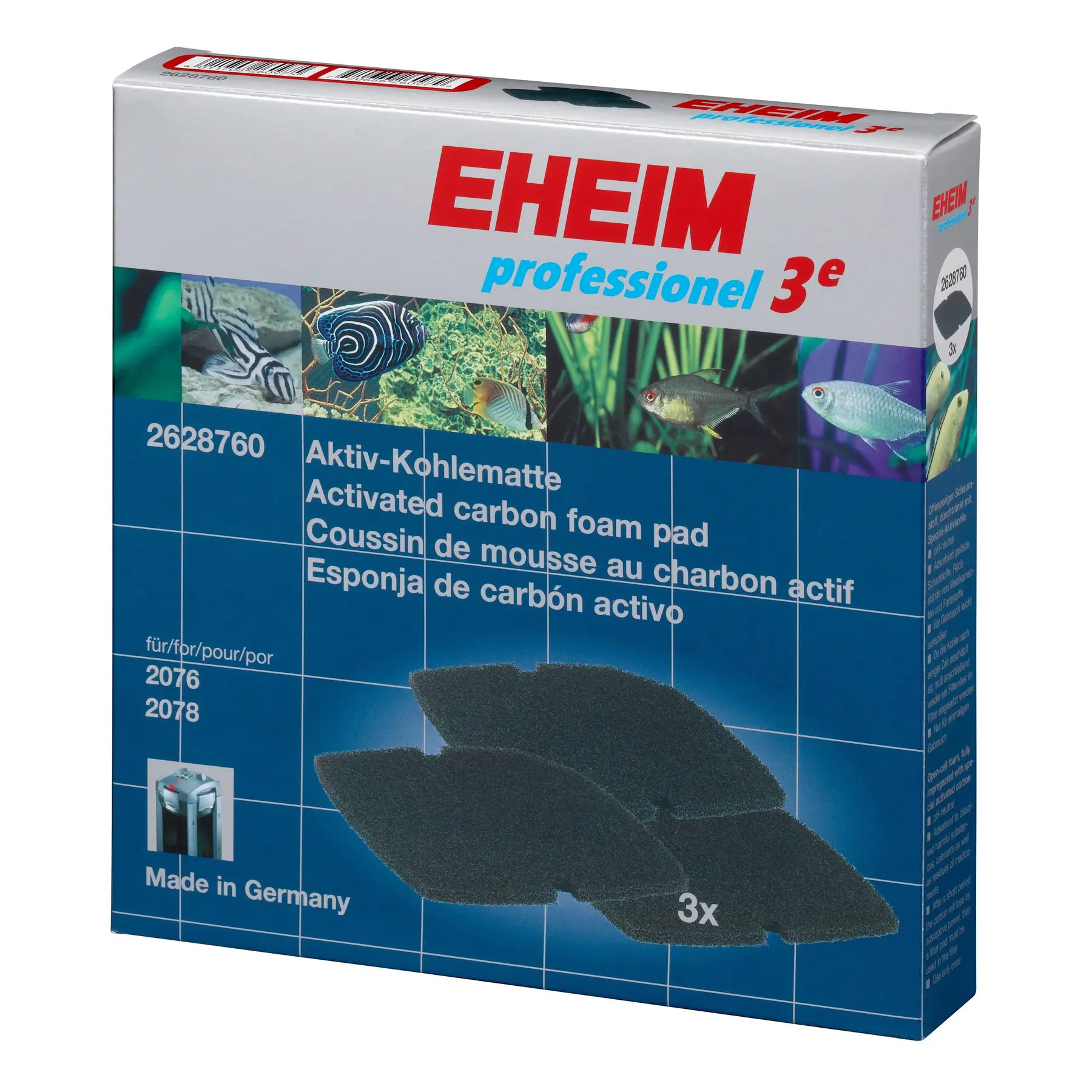 Eheim Noir Charcoal Cushion Prof.3e 450/700/600T(X3)