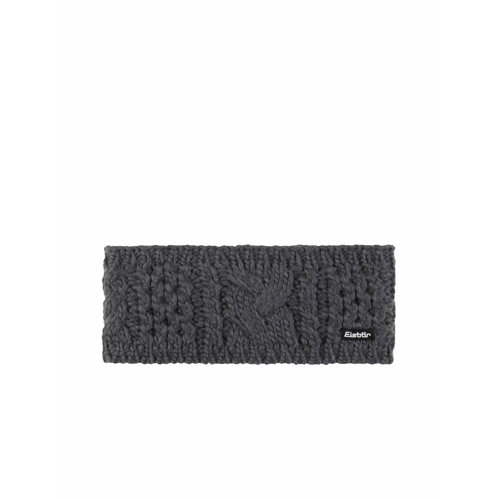 9008132578962 - Eisbär® Strickstirnband Afra Zopfmuster für Damen grau OneSize