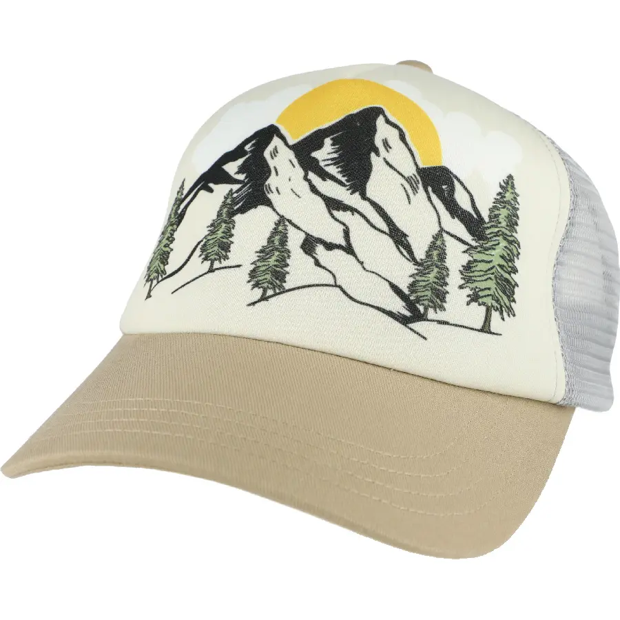 Eisglut Unisex Kids Beige Children's Trucker Cap Good Vibes