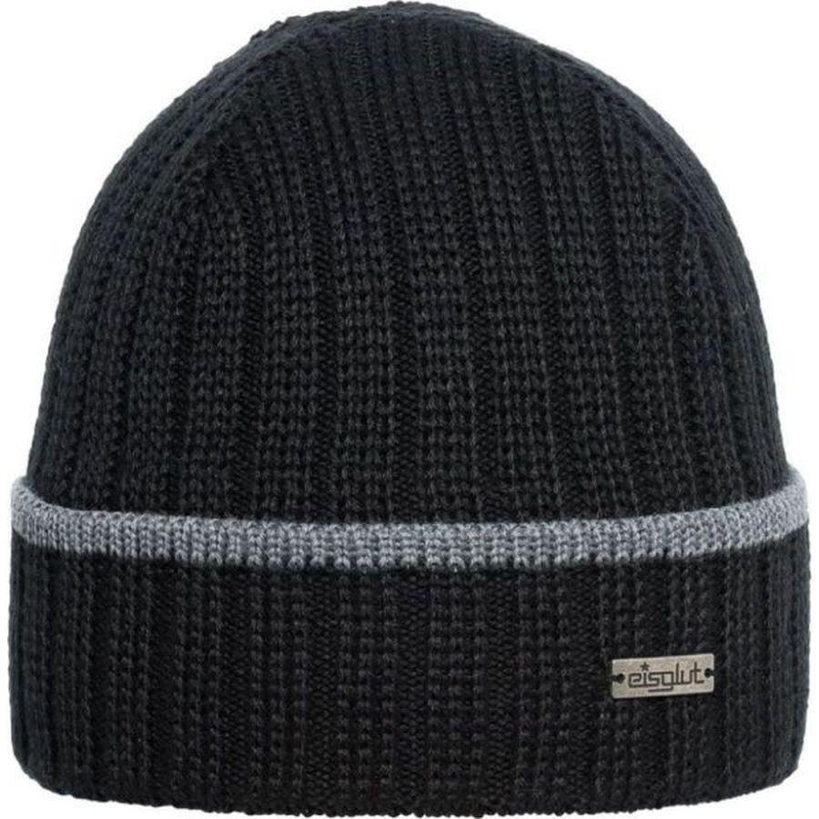4250478768643 - EISGLUT Herren Mütze Fisher Merino XL schwarz 15102XL